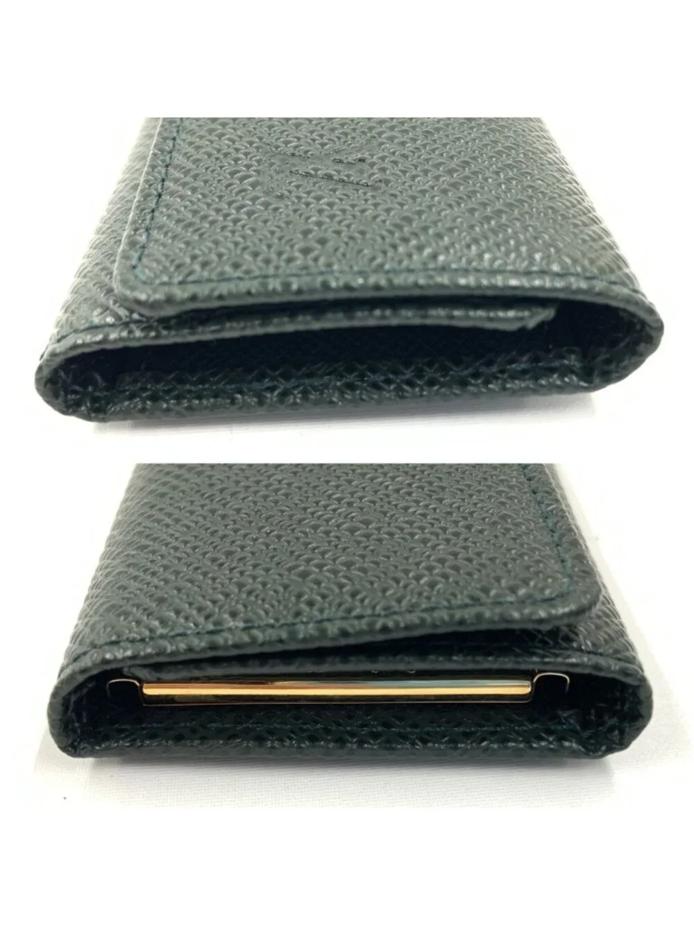 Louis Vuitton Multicles 4 Key Case Green Key Holder Coin Purse